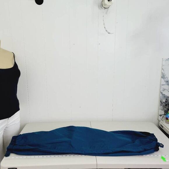 Vintage 90s Columbia Mens Small Spell Out Box Logo Nylon Joggers Snow Ski Pants - Picture 11 of 15